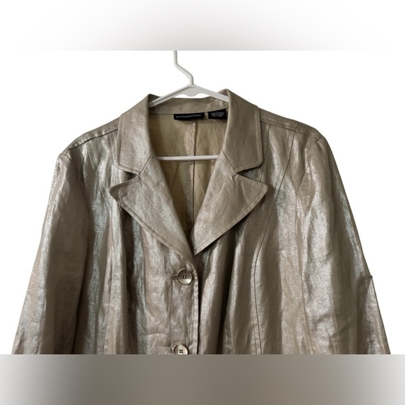 Sutton Studio Champagne Trench Coat Size 14 - Picture 12 of 13